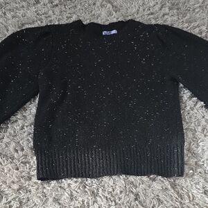 Chic Black Women's Sweater with Sparkle